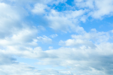 Beautiful view of blue sky with clouds