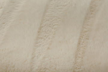 Fototapeta premium white faux fur texture close up