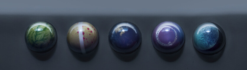 Gurmet design candies, sweet, tasty