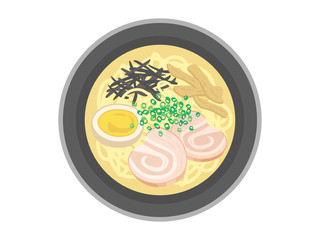 豚骨ラーメンのイラスト