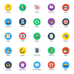  Pack Of Web and Business Flat Icons 