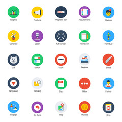  Bundle Of Flat Random Icons