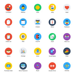  Business Affairs Flat Icons Pack 