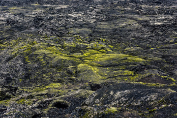 Closeup of Krafla volcanic caldera, Reykjahlid, Iceland
