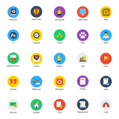  Bundle Of Creative Flat Icons 