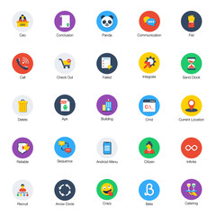  Collection Of Flat Vector Designs Icons 