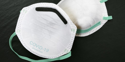 Anti virus protection mask ffp2 standart to prevent corona COVID-19 infection