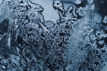 drawing of santa claus on the glass