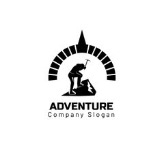 hiking adventure logo