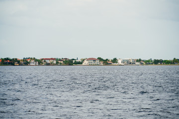 Fototapeta premium The Peace river at Punta Gorda and Port Charlotte 