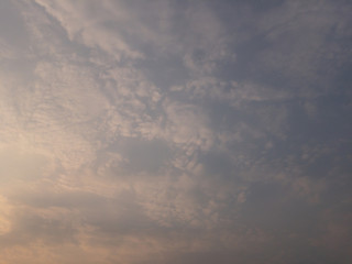 sky in the evening, sunset