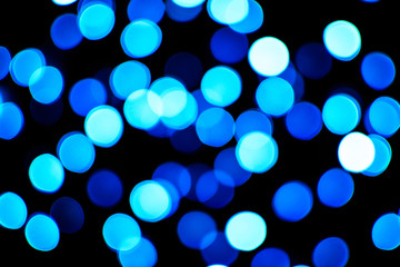 Blue abstract bokeh.