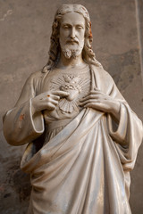 Pápa, Hungary. 2020/2/13. Most Sacred Heart of Jesus. Church of Saint Stephen in Pápa, Hungary.