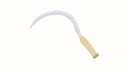 Vector Isolated Illustration of a Scythe