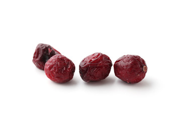 ドライ クランベリー フルーツ 白背景