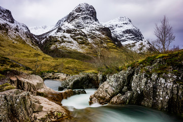 River Coe, Glencoe, Highlands, Scotland.