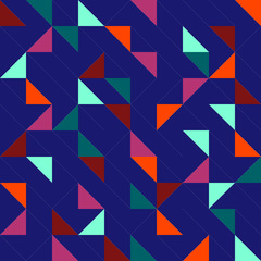 seamless geometric pattern with triangles