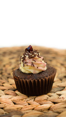 cupcakes with dark chocolate 