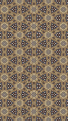 Seamless Pattern. Triangle shapes. White Star Light.  Textile, Brown, Wooden, Turkish Tiles.