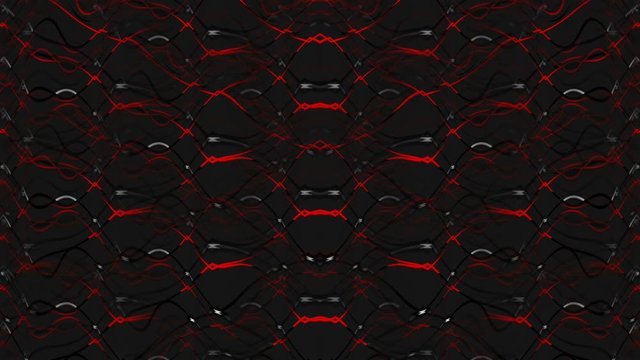 Red Chakra Pattern Strobing Abstract multicolored motion background