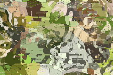 Fototapeta premium Abstraction paint- art drawing. Texture geometric- decorative template. Abstract background artwork