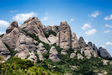Mount Montserrat in the vicinity of Barcelona