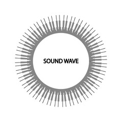 Sound waves vector illustration