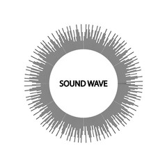 Sound waves vector illustration