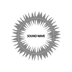 Fototapeta premium Sound waves vector illustration