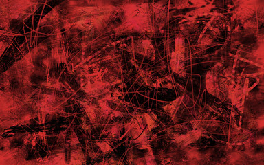 Abstract red graffiti spray texture © Bambook