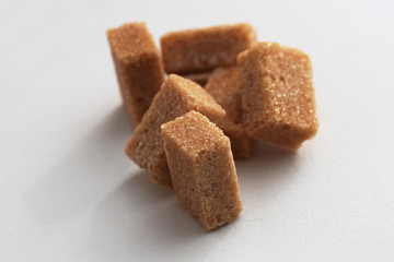 brown sugar cubes on the table