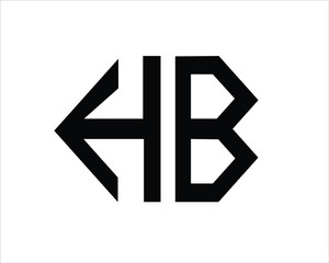 Obraz premium h and d, h and b logo designs