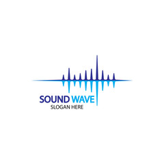 Sound waves vector illustration