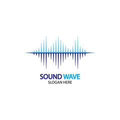 Sound waves vector illustration