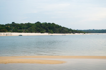 Tropical beach in the north of Brazil