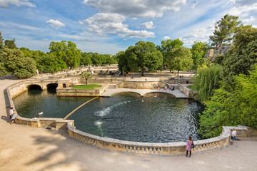 View over the Jardins de la Fontaine