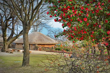 Naganeupseong Folk Village is located in Suncheon,  Jeollanam-do, South Korea