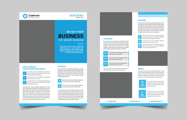 case study template with minimal design