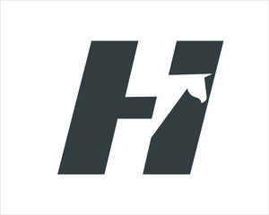 i and s, h logo designs and logo letters