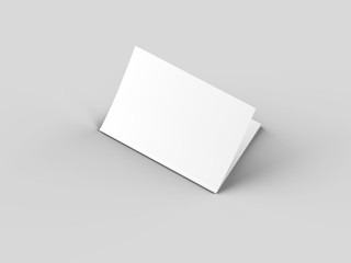 Open magazine with a glued binding. Vertical A4 format. 3d illustration.