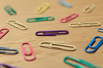 Colorful paper clips