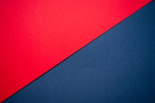 Candy Red And Denim Blue Cardboard Background
