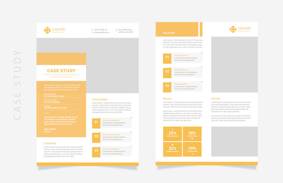case study template with minimal design