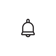Bell Icon in trendy flat style isolated on white background. Notification symbol for your web site design, logo, app, UI. Vector illustration, EPS10.