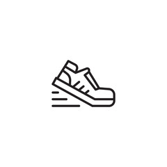 Running shoes line and glyph icon, fitness and sport, gym sign vector graphics, a linear pattern on a white background, eps 10.