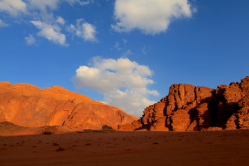 Wadi Rum red desert in Jordan