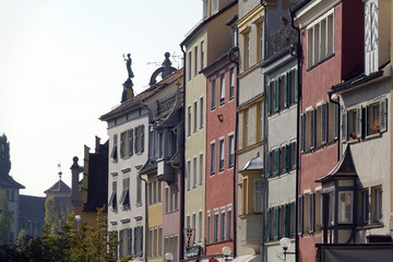 Hausfassaden in Lindau