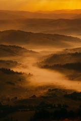 Obraz premium Beautiful view in the Carpathian mountains