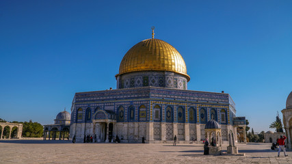 Fototapeta na wymiar Mosque Dome of the Rock, Jerusalem, Israel