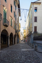  Streets of the Old Jewish Ghetto district in Padova